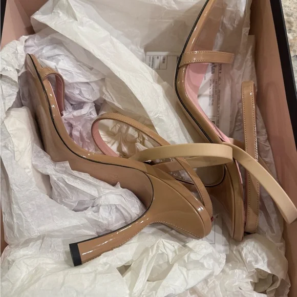 NIB Piferi Nude Caramel Fantasia Strappy Heels Sandals - Picture 6 of 7